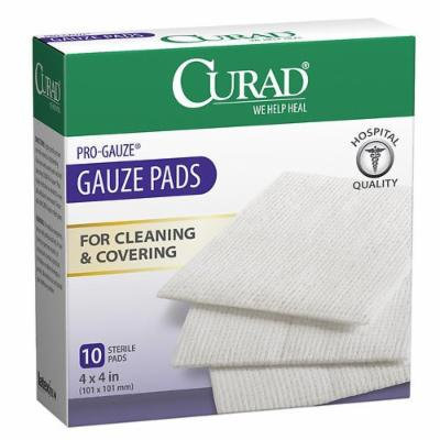 Curad Gauze Pads, 4 x 4 in 10 ea Pack of 5