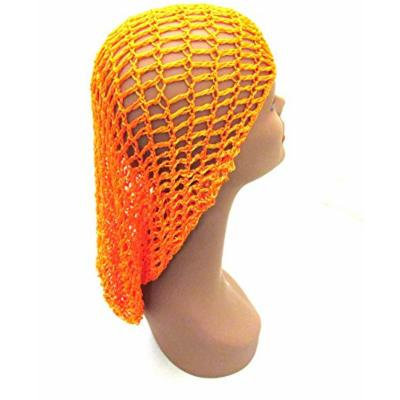 Extra Long Hair Net Snood - Orange, Great for hair cover, comfortable, large, extra large,