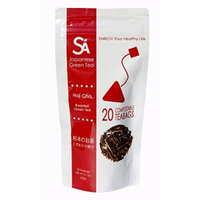 SA Japanese Green Tea Hoji Cha Teabags, 20-Count (Pack of 3)