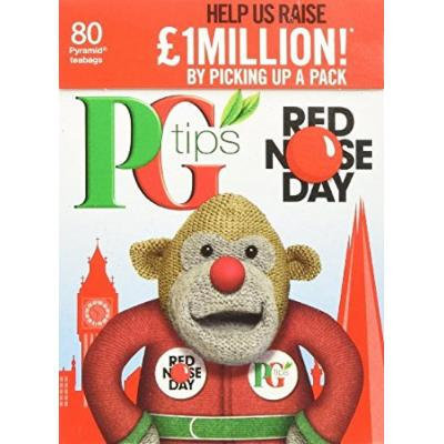 PG Tips Black Tea, Pyramid Tea Bags (80 Count x 6 Pack)