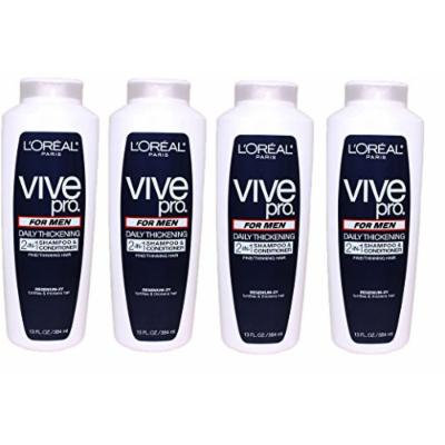 L'Oréal Paris Vive Pro for Men Daily Thickening 2-in-1 Shampoo & Conditioner for Fine/Thinning Hair