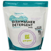 Grab Green Natural Automatic Dishwashing Detergent Powder, Fragrance Free, 80 Loads