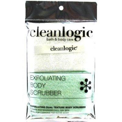 Clean Logic Exfoliating Body Scrubber Dual Texture (3-Pack) with Free Nail File