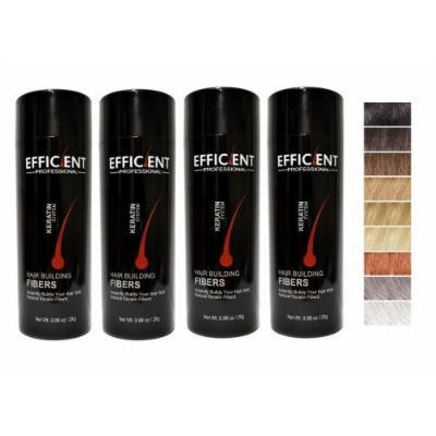 4 of Efficient Keratin Hair Building Fibers, Hair Loss Concealer Net Wt. 12gm / 28gm (28gm, Dark Brown)