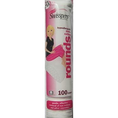 Swisspers Cotton Rounds, 100-Count (Pack of 3)(300 total)