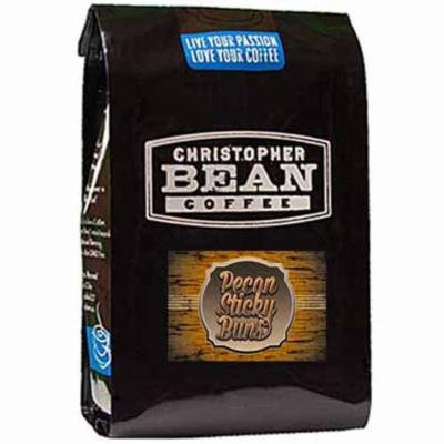 Christopher Bean Coffee Whole Bean Coffee, Pecan Sticky Buns, 12 Ounce