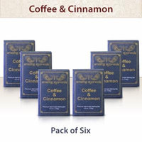 Amazing Ayurveda Premium Handmade Soap- Gentle Handmade 100% Cold Pressed Soap Made Using Nature's Finest Herbs And Oils- No Synthetic Preservatives, Colors or Fragrances. Coffee & Cinnamon 4.4 Ounce - (Pack of 6)