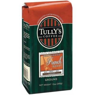 Tully's Coffee Decaf French Roast, Ground , 12 Ounce Bags (Pack of 3)