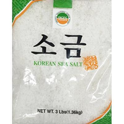3 Pounds Pacific Foods Korean Sea Salt, Coarse, One Bag