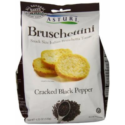 Asturi Bruschettini, Cracked Black Pepper, 4.23 Ounce