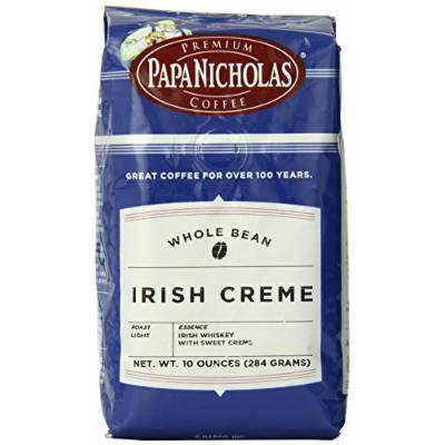 PapaNicholas Coffee Whole Bean Coffee, Irish Creme, 10 Ounce
