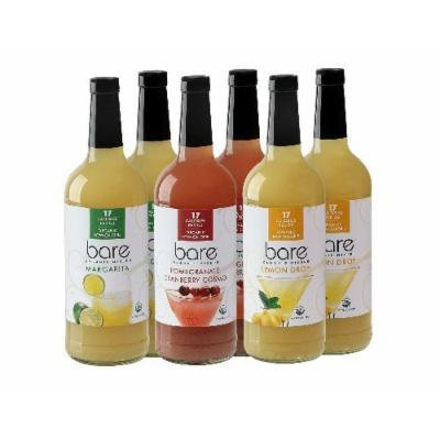 BARE ORGANIC MIXERS - VARIETY MIX - PACK OF 6