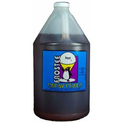 Frostee Snow Cone Syrup, Peach, 128 Ounce (pack of 4)