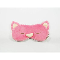 Eye Mask Shades Blindfold Sleeping Warm Cold Gel Pack Travel Comfortable Night's Bestever (Cat-pink)