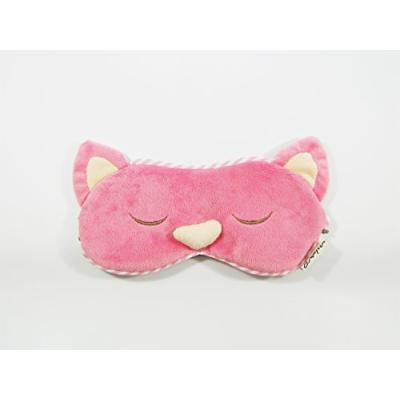 Eye Mask Shades Blindfold Sleeping Warm Cold Gel Pack Travel Comfortable Night's Bestever (Cat-pink)