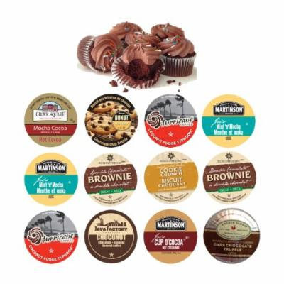 18 cup Delicious CHOCOLATE Paradise Sampler! Coconut Fudge, Fudge Brownie, Dark Chocolate Truffle, Choconut+