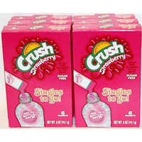 Lot of 6 Boxes/ 36 Packets Strawberry CRUSH Sugar Free Singles to Go!