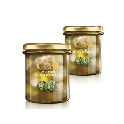 Carli Artichoke Hearts. Two 280 Gram (almost 10 ounces each) Jars.