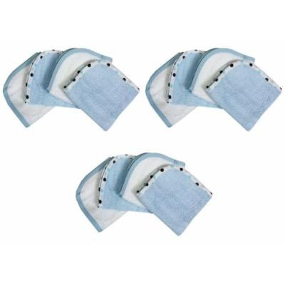 American Baby Company Organic Wash Cloth, 12 Pack - Blue