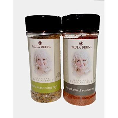 Paula Deen Gift Bundle (Large Steak Seasoning Rub & Large Blackened Seasoning), 2 Items