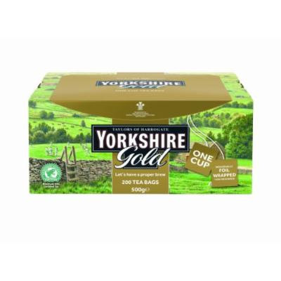 Taylors of Harrogate Yorkshire Gold Wrapped Tea Bags, 200 Count