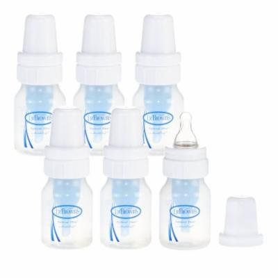 Dr. Brown's Natural Flow Feeding Polypropylene Bottle (2 oz) - 6 Pack