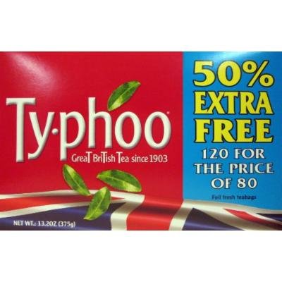 Typhoo British Tea Bonus Pack with 120 Bags!