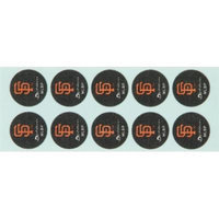 Phiten MLB Authentic Titanium Discs, San Francisco Giants, 30 Discs
