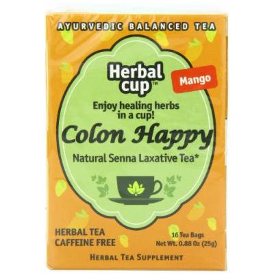 Herbal Cup Herbal Tea, Colon Happy Mango, 16 Tea Bags