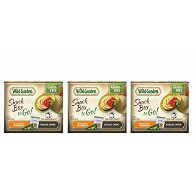 Wild Garden Gluten Free Snack Box To Go! Traditional Hummus With Veggie Chips - Pack of 3