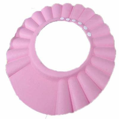 Generic Cute Pure Adjustable Shampoo Shower Bathing Bath Protect Soft Cap Hat For Baby (Pink)
