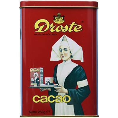 Droste Cacao Powder (8.8 ounces/250grams) in Vintage Style Tin