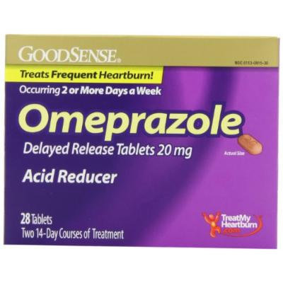 GoodSense Omeprazole Delayed Release, Acid Reducer Tablets 20 mg, 28 Count