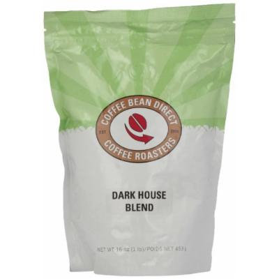 Coffee Bean Direct Dark House Blend, Whole Bean Coffee, 16-Ounce Bags (Pack of 3)