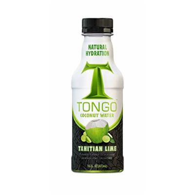 Tongo Coconut Water, Tahitian Lime, 16-Ounce (Pack of 12)