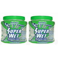 TWO (2) SUPER WET GEL SPECIAL FOR BLACK COARSE HAIR CONTROL BUT NOT HARD AND KEEPS SHAPE AND STYLE NO RESIDUE