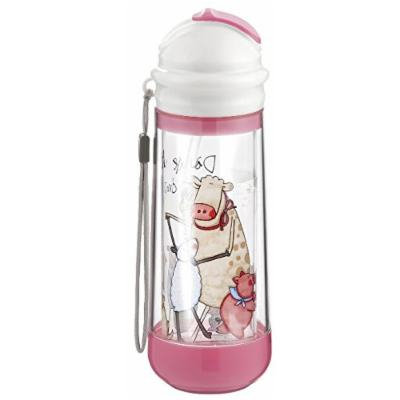 Buggygear Drinkadeux Glass Double Wall Bottle - Cupcake/Farm