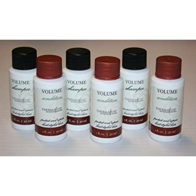 Thermafuse VOLUME Shampoo & Conditioner Set 1 fl oz Each (travel size) PACK OF 3 sets