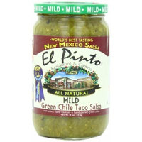 El Pinto Taco Salsa, Mild Green Chile, 16 Ounce (Pack of 6)