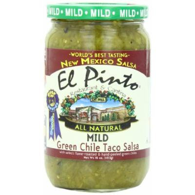 El Pinto Taco Salsa, Mild Green Chile, 16 Ounce (Pack of 6)