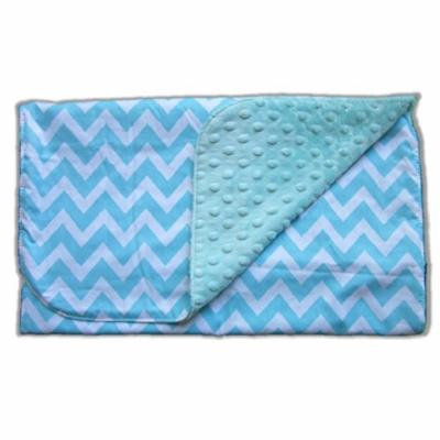 Blue Baby Bum Baby Blanket, Zig Zag, Aqua