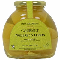 Meditteranean Gourmet Preserved Lemons (All Natural lemons preserved in brine) 17 oz.