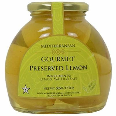 Meditteranean Gourmet Preserved Lemons (All Natural lemons preserved in brine) 17 oz.