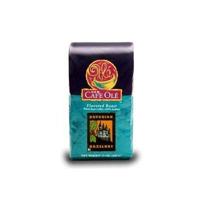 HEB Cafe Ole Whole Bean Coffee 12oz Bag (Pack of 3) (Bavarian Hazelnut - Medium Dark Roast (Full City))