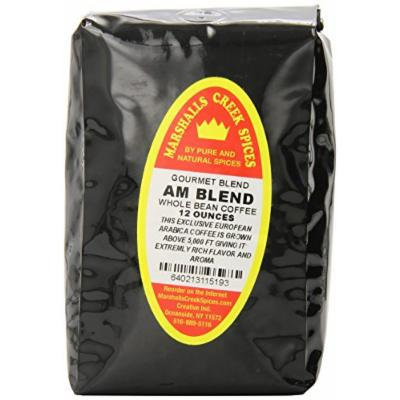 Marshalls Creek Spices Gourmet AM Blend Whole Bean Coffee Bag, 12 Ounce