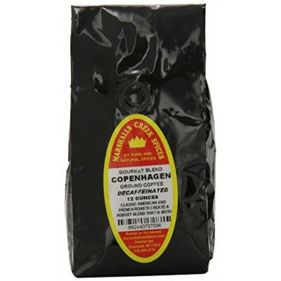 Marshalls Creek Spices Gourmet Decaf. Ground Coffee, Copenhagen, 12 Ounce