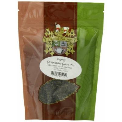 English Tea Store Loose Leaf, Organic Osprey Gunpowder Green Tea Pouches, 4 Ounce