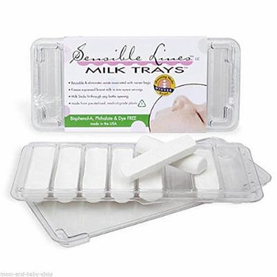 FAIRHAVEN HEALTH MILKIES SENSIBLE LINES BREAST MILK FREEZER STORAGE TRAYS x2