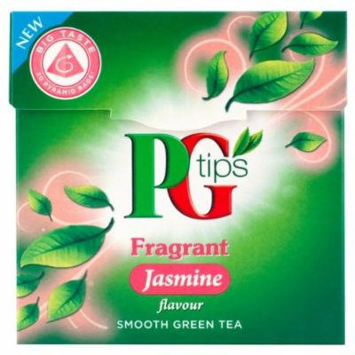 Pg Tips Fragrant Jasmine Smooth Green Tea 20 Pyramid Bags (Pack of 4)