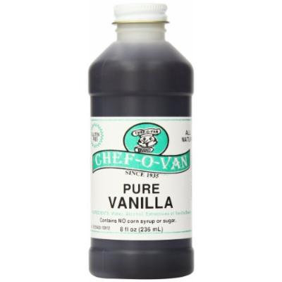 Chef-O-Van Natural Flavoring Extracts, Pure Vanilla, 8 Ounce